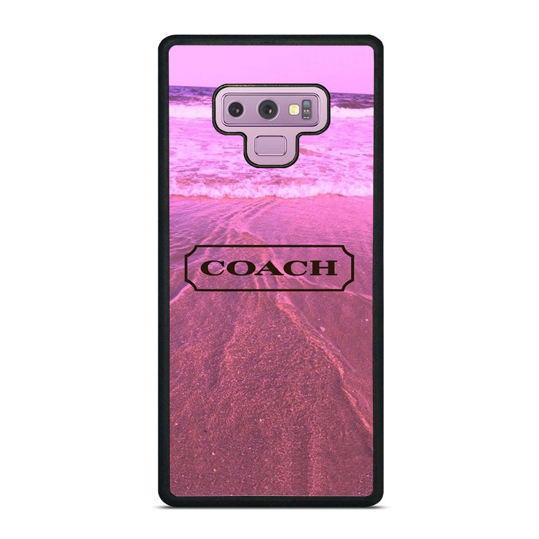 COACH NEW YORK LOGO PINK BEACH Samsung Galaxy Note 9 Case Cover