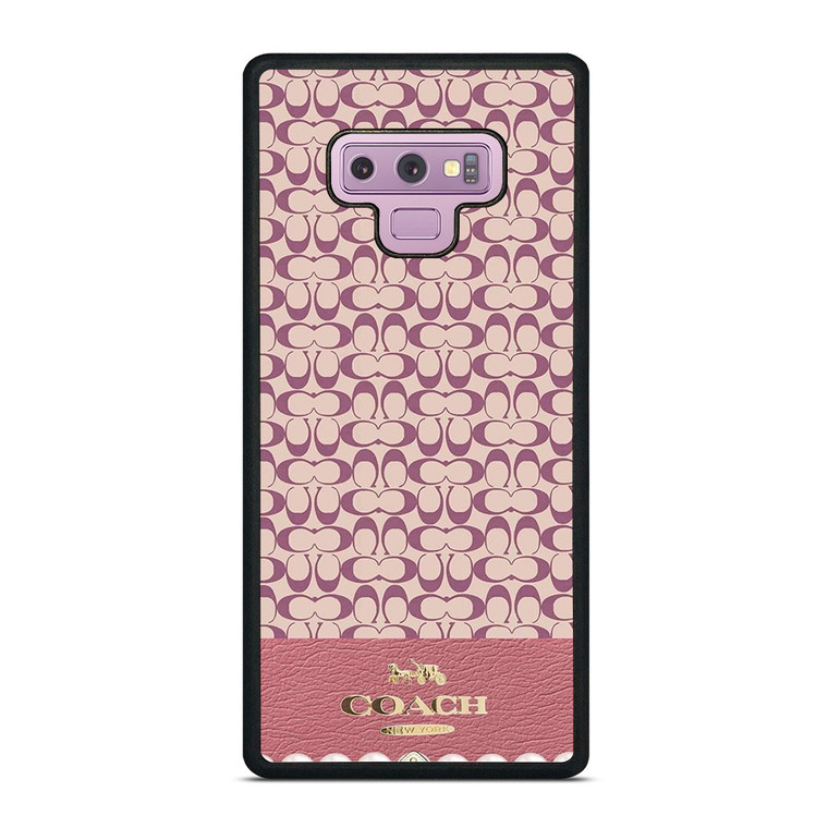 COACH NEW YORK LOGO PINK EMBLEM PATTERN Samsung Galaxy Note 9 Case Cover