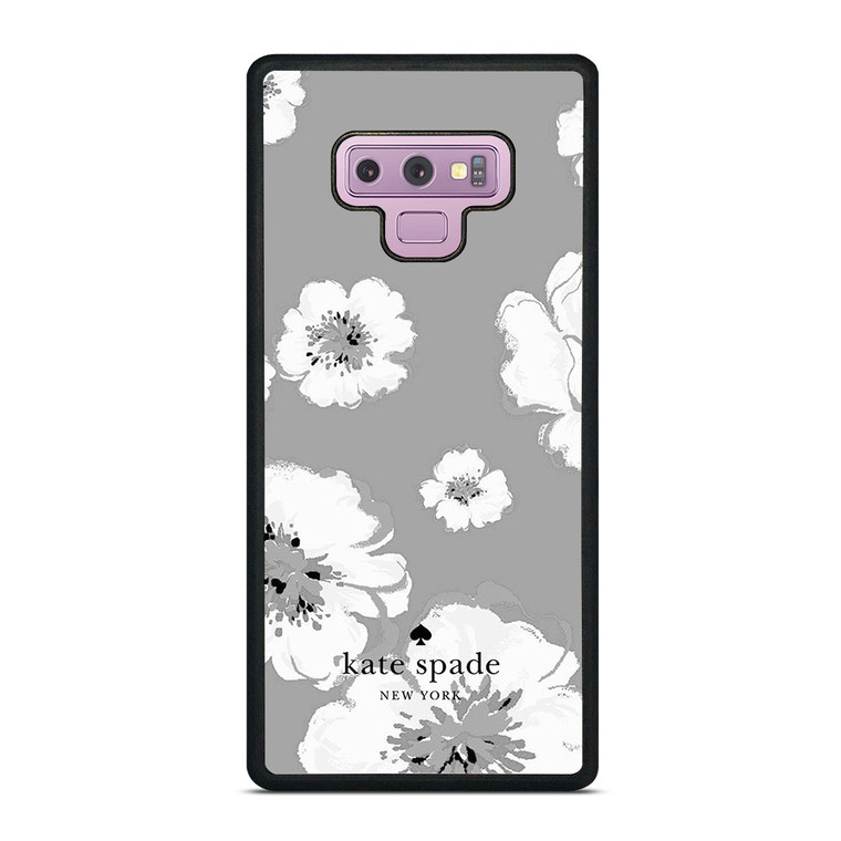 KATE SPADE NEW YORK LOGO FLORAL GRAY Samsung Galaxy Note 9 Case Cover