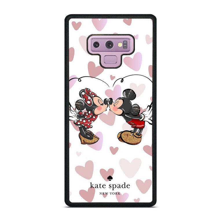 KATE SPADE NEW YORK LOGO MICKEY MINNEY MOUSE DISNEY KISS Samsung Galaxy Note 9 Case Cover