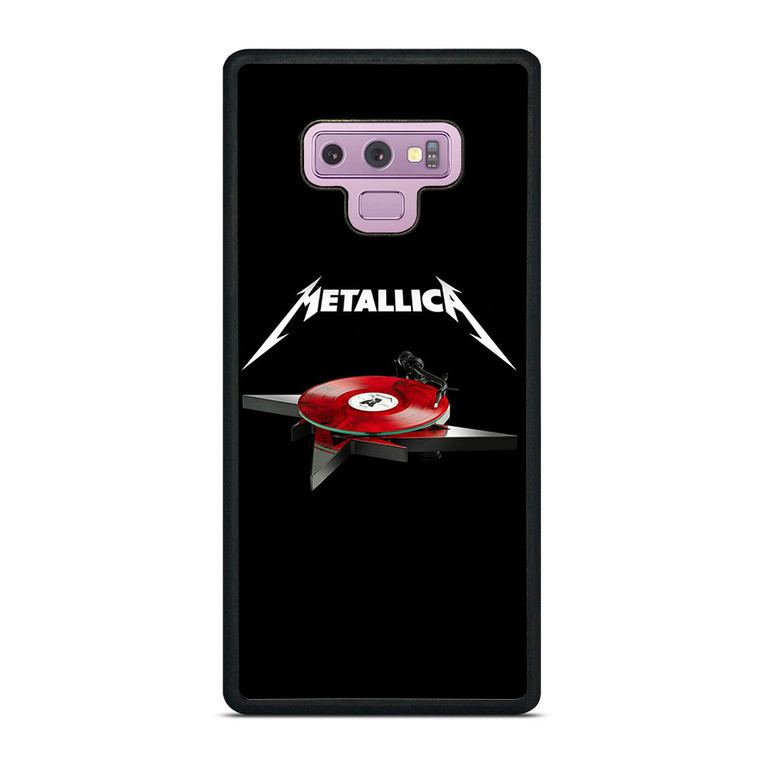 METALLICA BAND LOGO TURNTABLE Samsung Galaxy Note 9 Case Cover