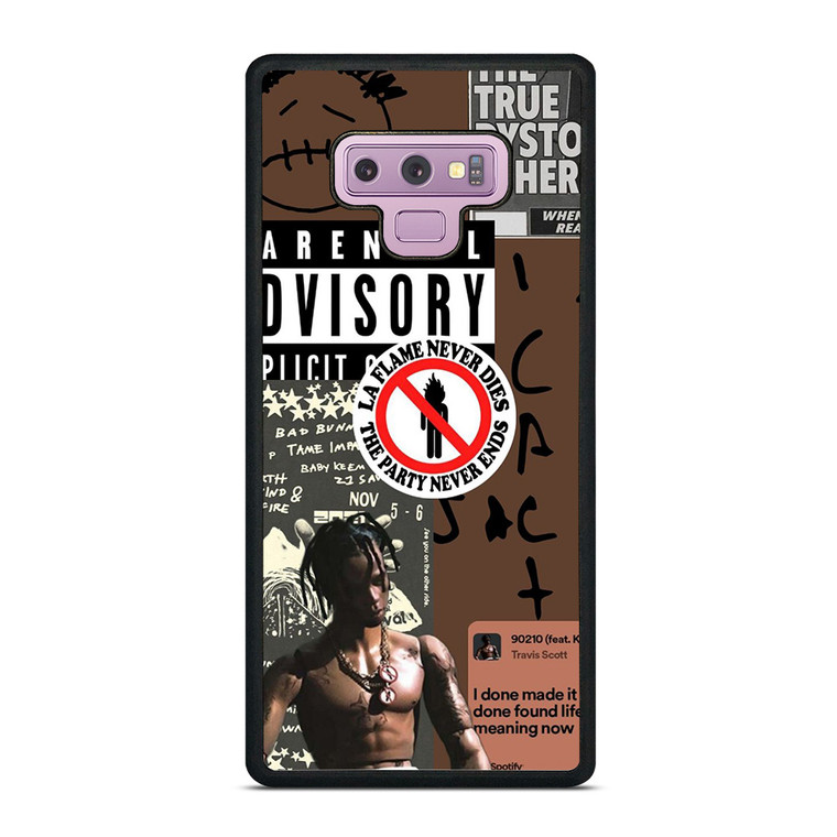 TRAVIS SCOTT RAPPER PARENTAL ADVISORY Samsung Galaxy Note 9 Case Cover