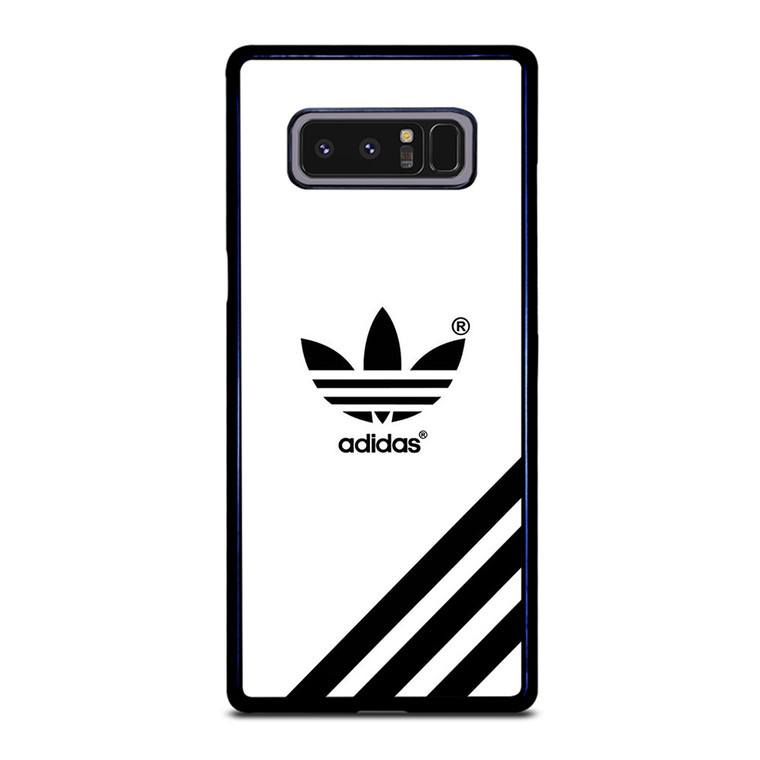 ADIDAS LOGO WHITE CLASSIC STRIPES Samsung Galaxy Note 8 Case Cover