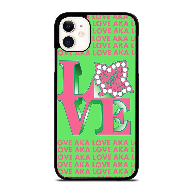 LOVE AKA PINK AND GREEN iPhone 11 Case Cover