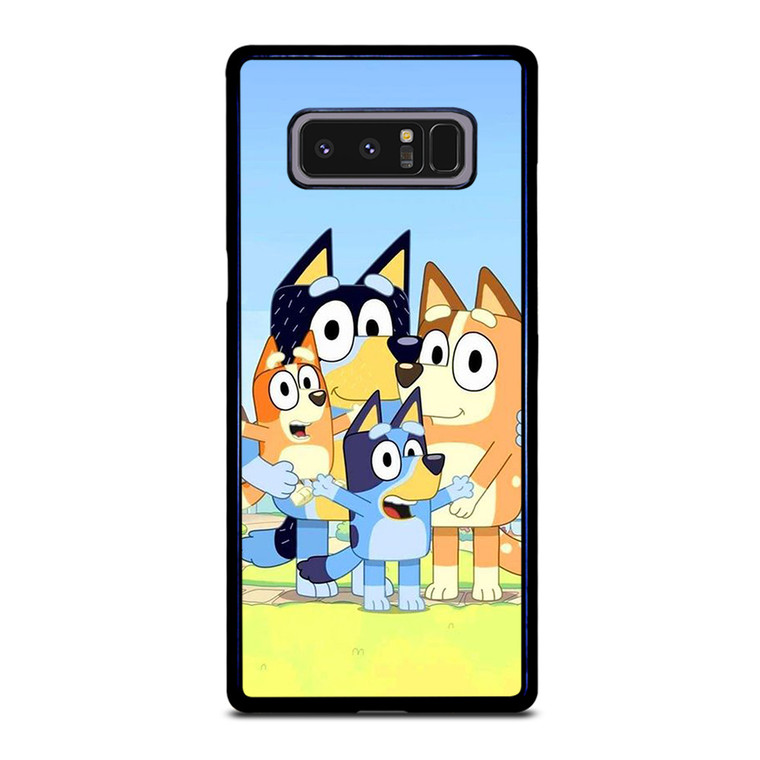 BLUEY CHARACTERS CARTOON Samsung Galaxy Note 8 Case Cover