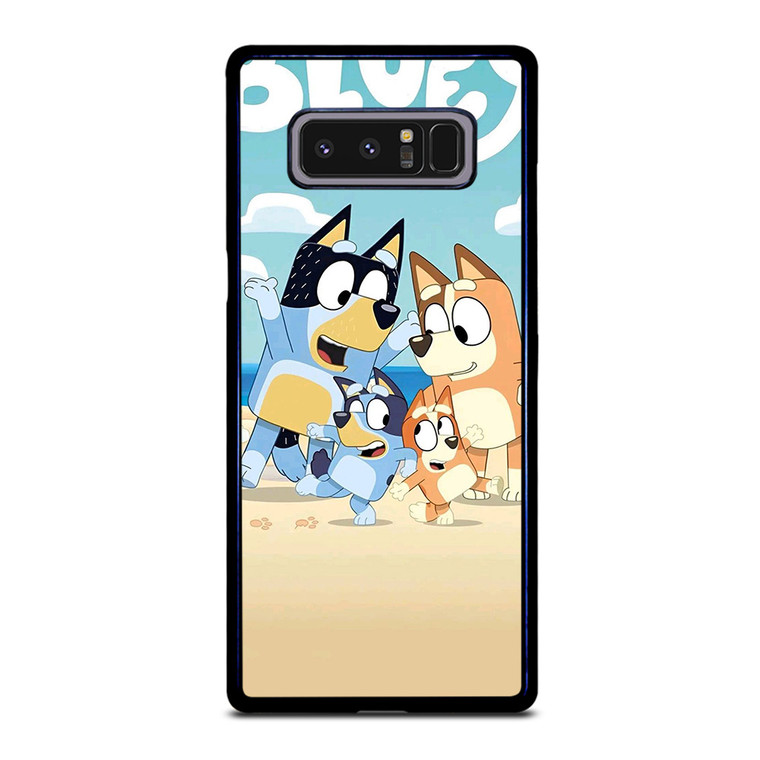 BLUEY HEELERS FAMILY CARTOON Samsung Galaxy Note 8 Case Cover