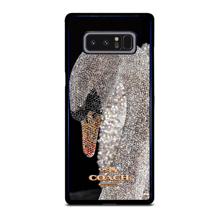 COACH NEW YORK LOGO DIAMOND SWAN Samsung Galaxy Note 8 Case Cover