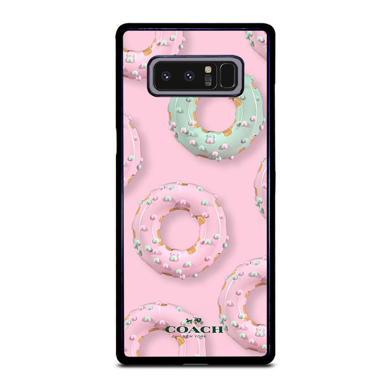 COACH NEW YORK LOGO DONUTS ICON Samsung Galaxy Note 8 Case Cover
