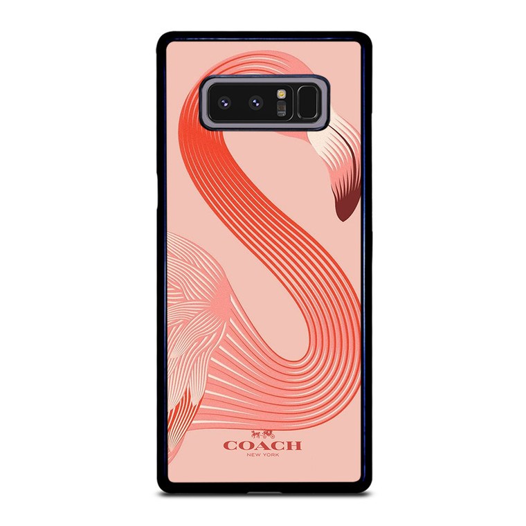 COACH NEW YORK LOGO FLAMINGO ICON Samsung Galaxy Note 8 Case Cover