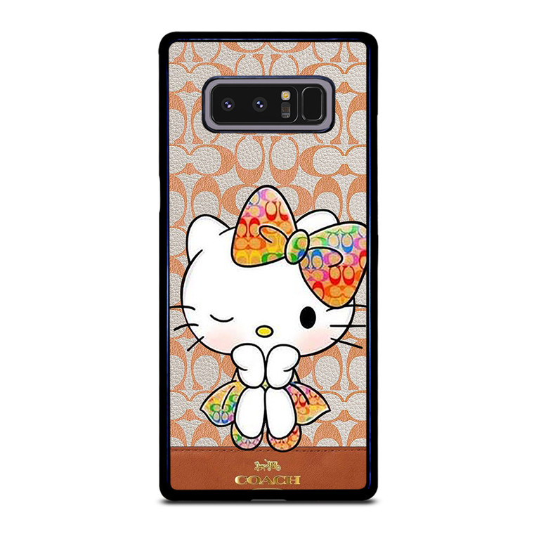 COACH NEW YORK LOGO HELLO KITTY Samsung Galaxy Note 8 Case Cover