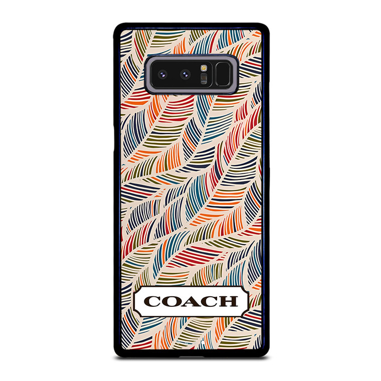 COACH NEW YORK LOGO MONOGRAM SEAMLESS PATTERN Samsung Galaxy Note 8 Case Cover