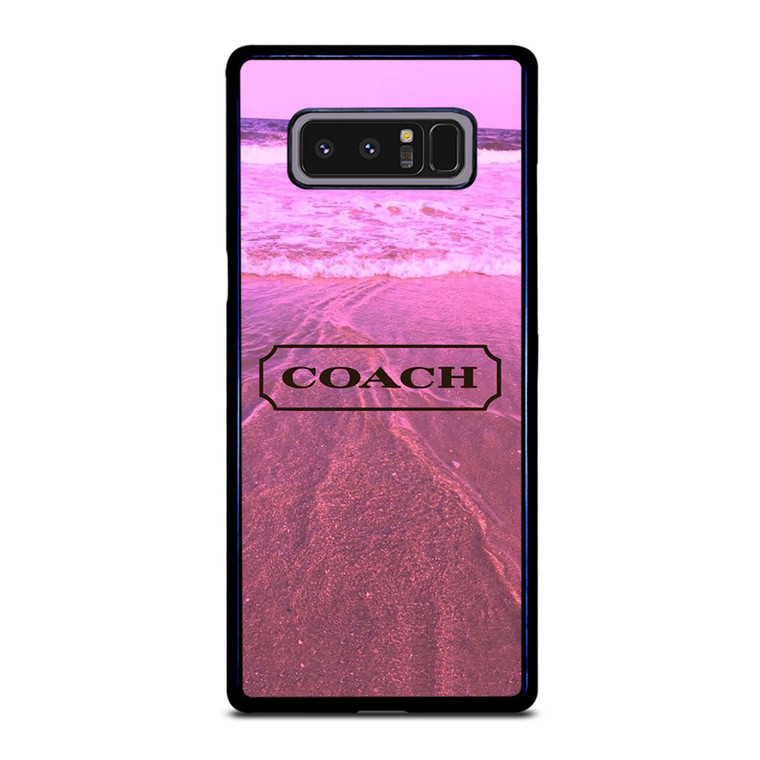 COACH NEW YORK LOGO PINK BEACH Samsung Galaxy Note 8 Case Cover
