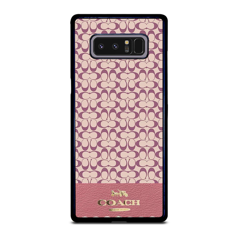 COACH NEW YORK LOGO PINK EMBLEM PATTERN Samsung Galaxy Note 8 Case Cover