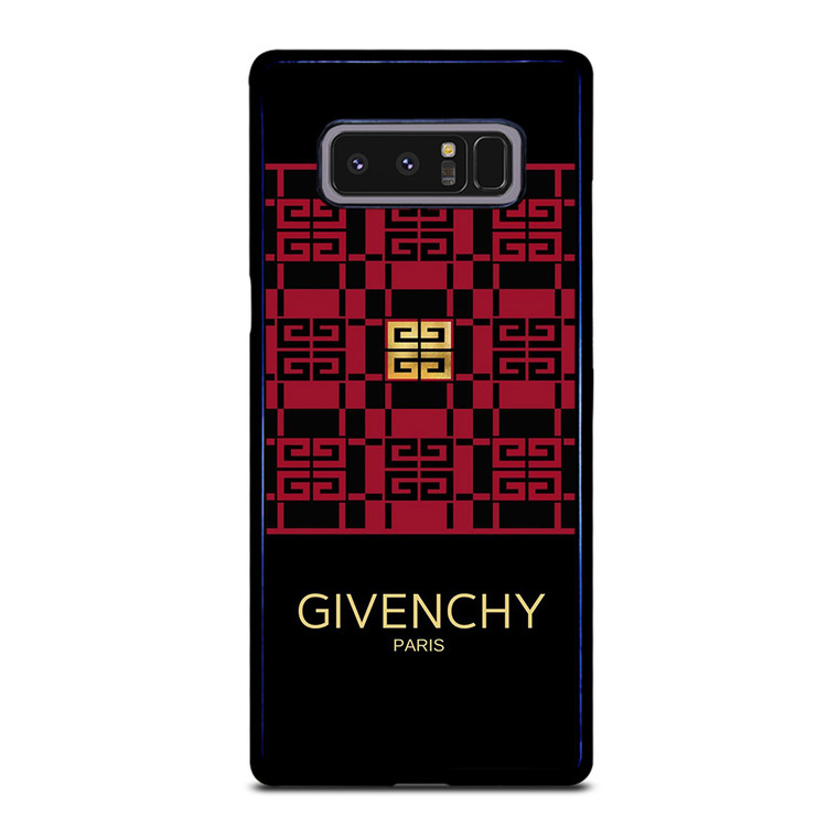 GIVENCHY PARIS LOGO RED GOLD Samsung Galaxy Note 8 Case Cover