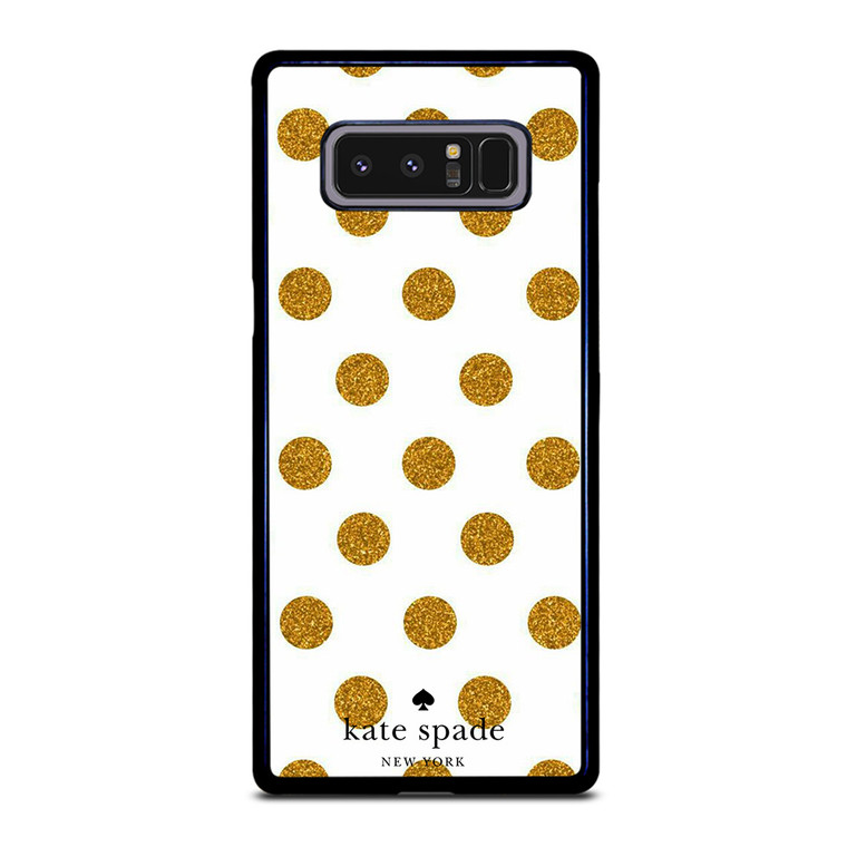 KATE SPADE NEW YORK LOGO GOLDEN POLKADOTS Samsung Galaxy Note 8 Case Cover