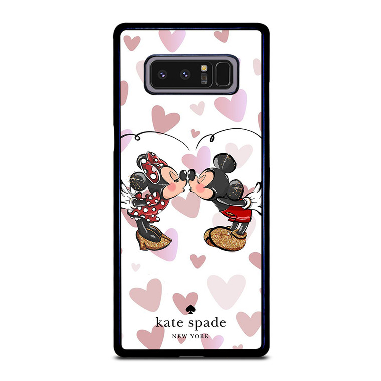 KATE SPADE NEW YORK LOGO MICKEY MINNEY MOUSE DISNEY KISS Samsung Galaxy Note 8 Case Cover
