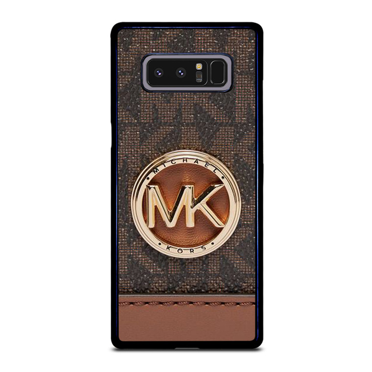 MICHAEL KORS LOGO MK WALLET BROWN Samsung Galaxy Note 8 Case Cover