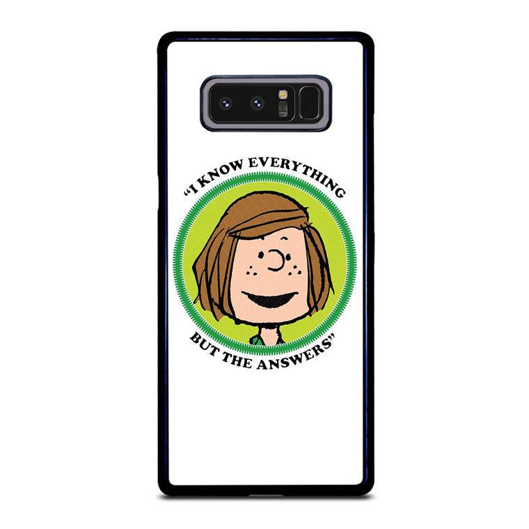 PEPPERMINT PATTY THE PEANUTS Samsung Galaxy Note 8 Case Cover
