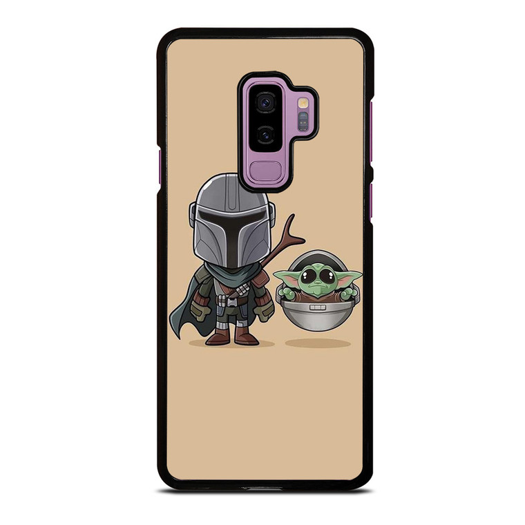 BABY YODA AND MANDALORIAN STAR WARS CUTE Samsung Galaxy S9 Plus Case Cover