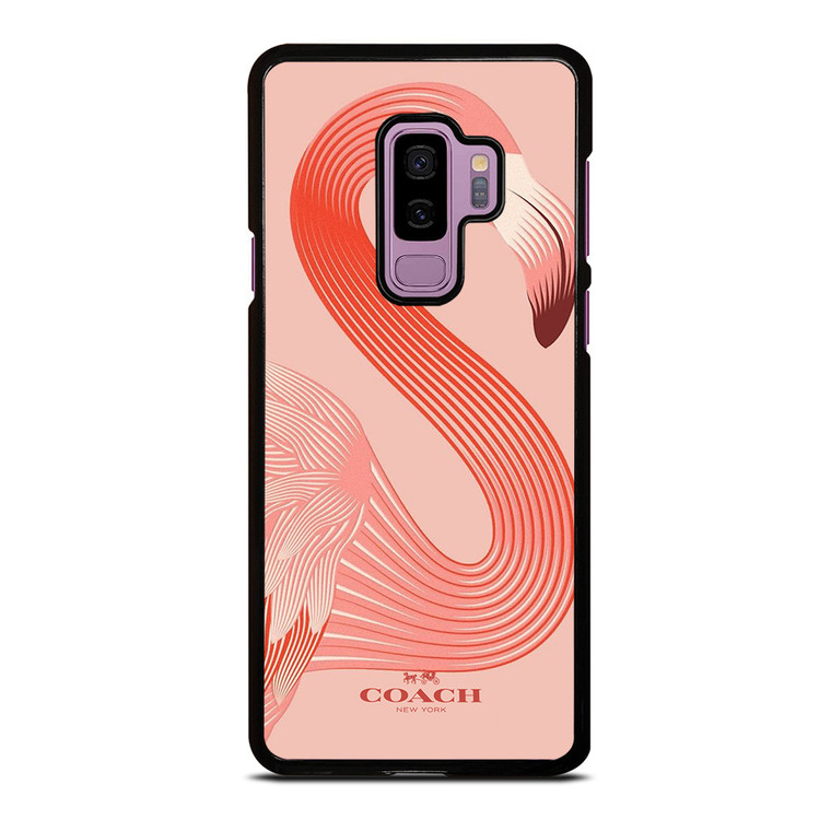 COACH NEW YORK LOGO FLAMINGO ICON Samsung Galaxy S9 Plus Case Cover