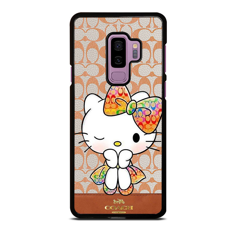 COACH NEW YORK LOGO HELLO KITTY Samsung Galaxy S9 Plus Case Cover