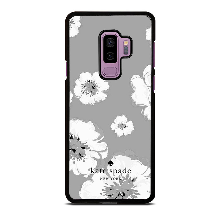 KATE SPADE NEW YORK LOGO FLORAL GRAY Samsung Galaxy S9 Plus Case Cover