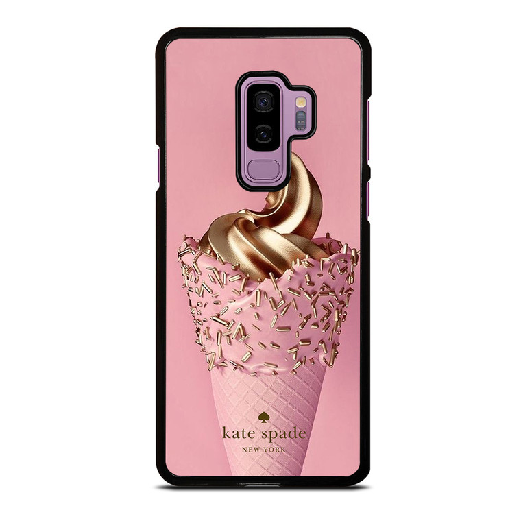KATE SPADE NEW YORK LOGO GOLDEN ICE CREAM Samsung Galaxy S9 Plus Case Cover