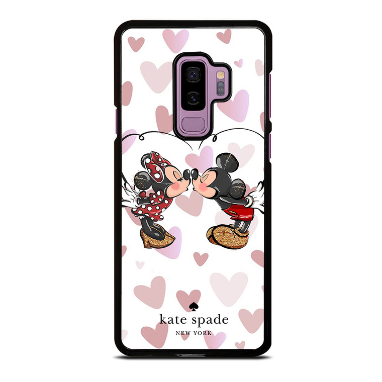 KATE SPADE NEW YORK LOGO MICKEY MINNEY MOUSE DISNEY KISS Samsung Galaxy S9 Plus Case Cover