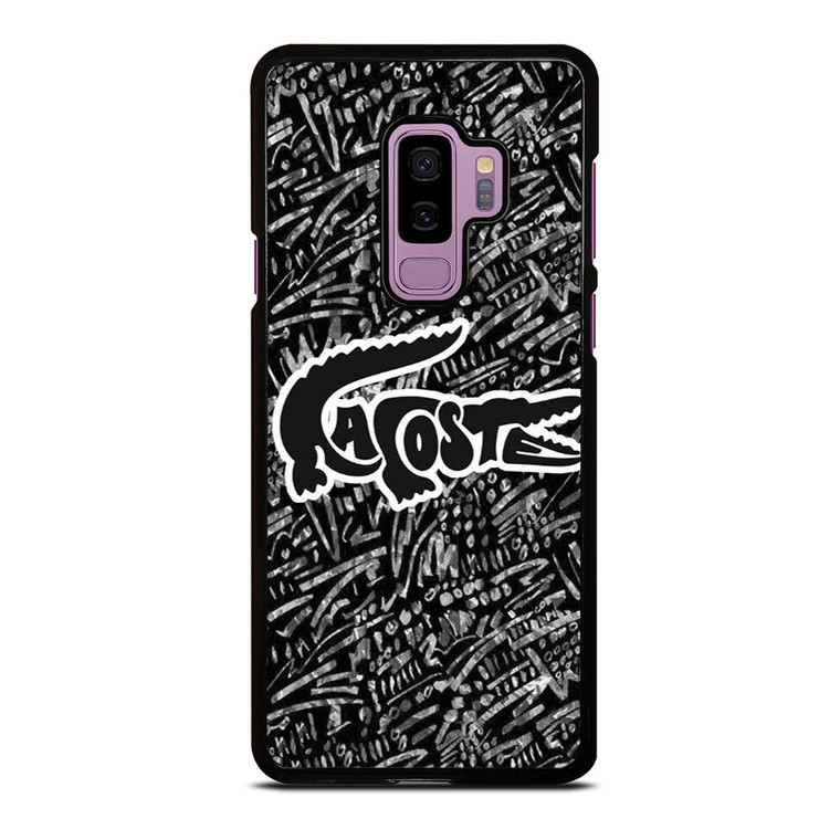 LACOSTE LOGO BLACK AND WHITE Samsung Galaxy S9 Plus Case Cover