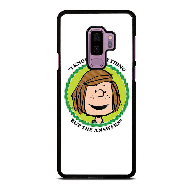 PEPPERMINT PATTY THE PEANUTS Samsung Galaxy S9 Plus Case Cover