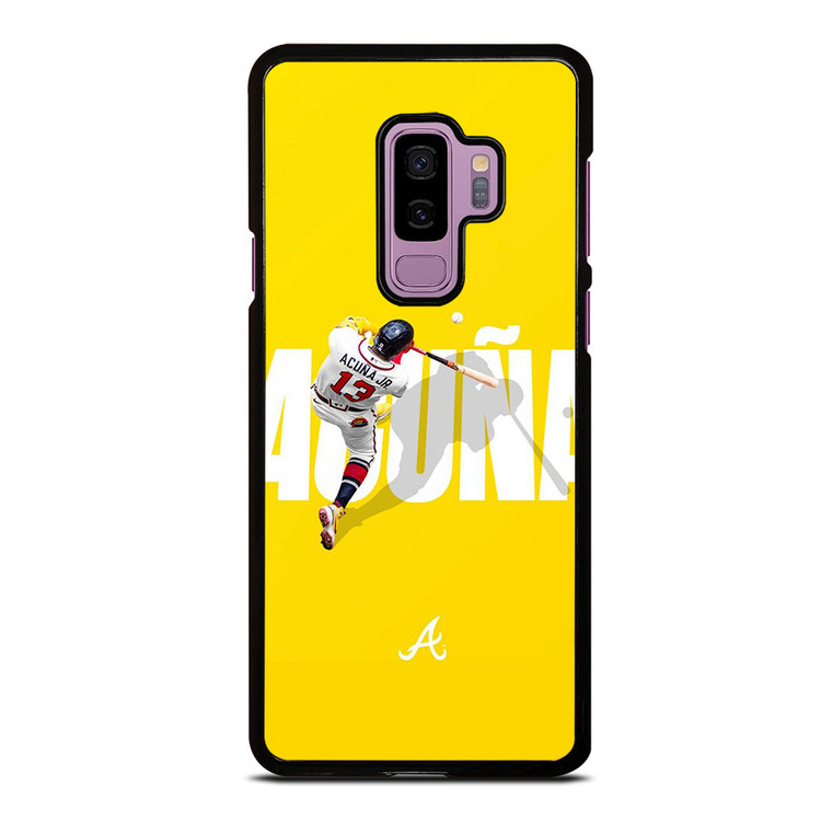 RONALD ACUNA JR ATLANTA BRAVES 13 Samsung Galaxy S9 Plus Case Cover