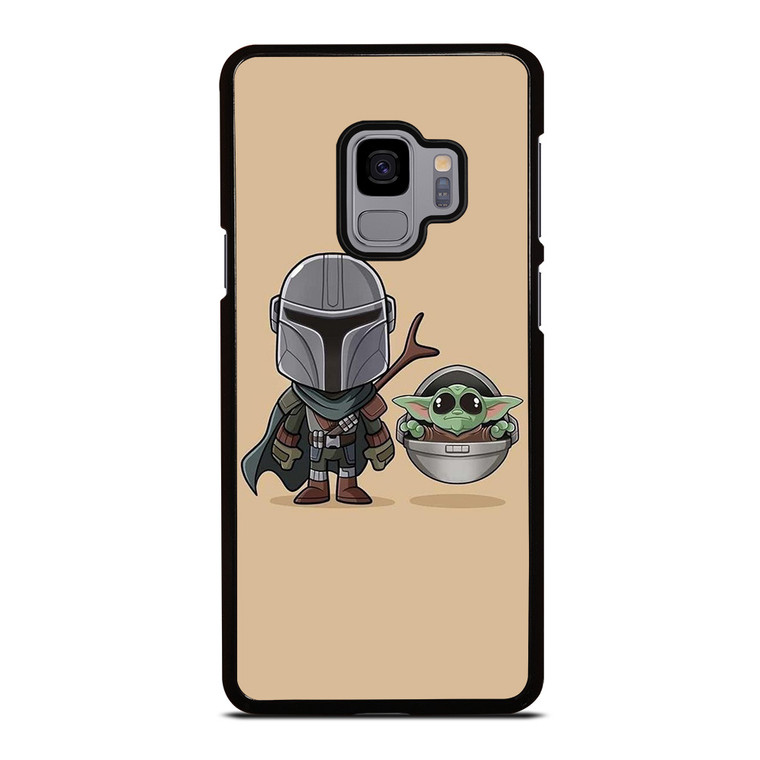 BABY YODA AND MANDALORIAN STAR WARS CUTE Samsung Galaxy S9 Case Cover