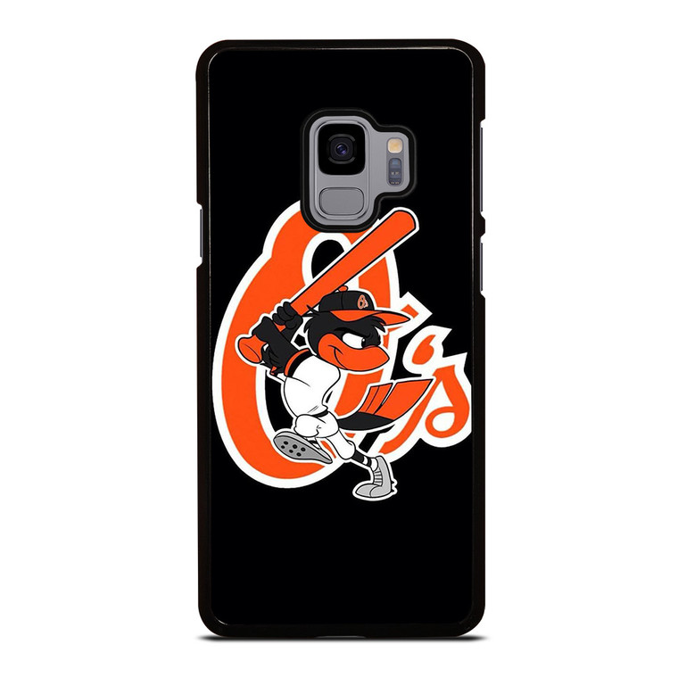 BALTIMORE ORIOLES LOGO BASEBALL TEAM MASCOT Samsung Galaxy S9 Case Cover