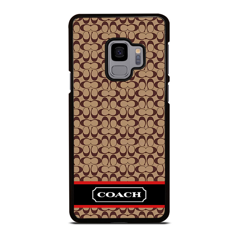 COACH NEW YORK BROWNLOGO PATTERN Samsung Galaxy S9 Case Cover