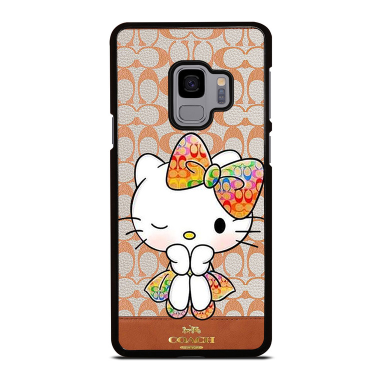 COACH NEW YORK LOGO HELLO KITTY Samsung Galaxy S9 Case Cover