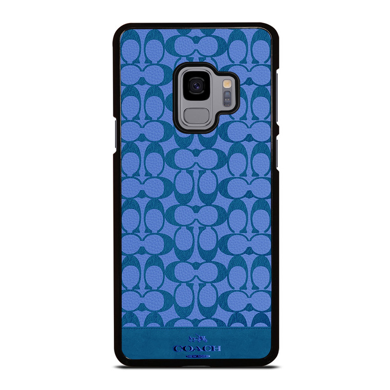 COACH NEW YORK LOGO PATTERN BLUE EMBLEM Samsung Galaxy S9 Case Cover