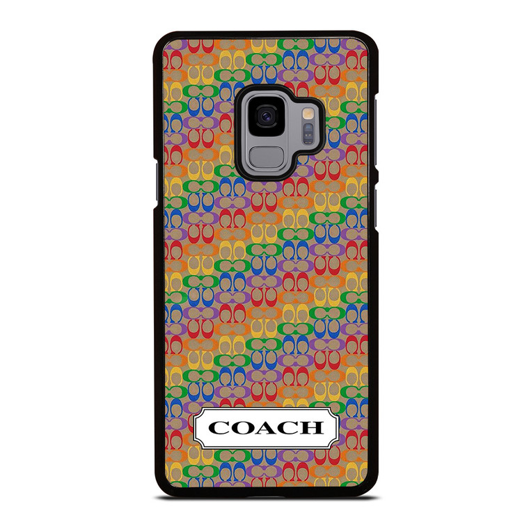 COACH NEW YORK LOGO PATTERN COLORFULI CONS Samsung Galaxy S9 Case Cover
