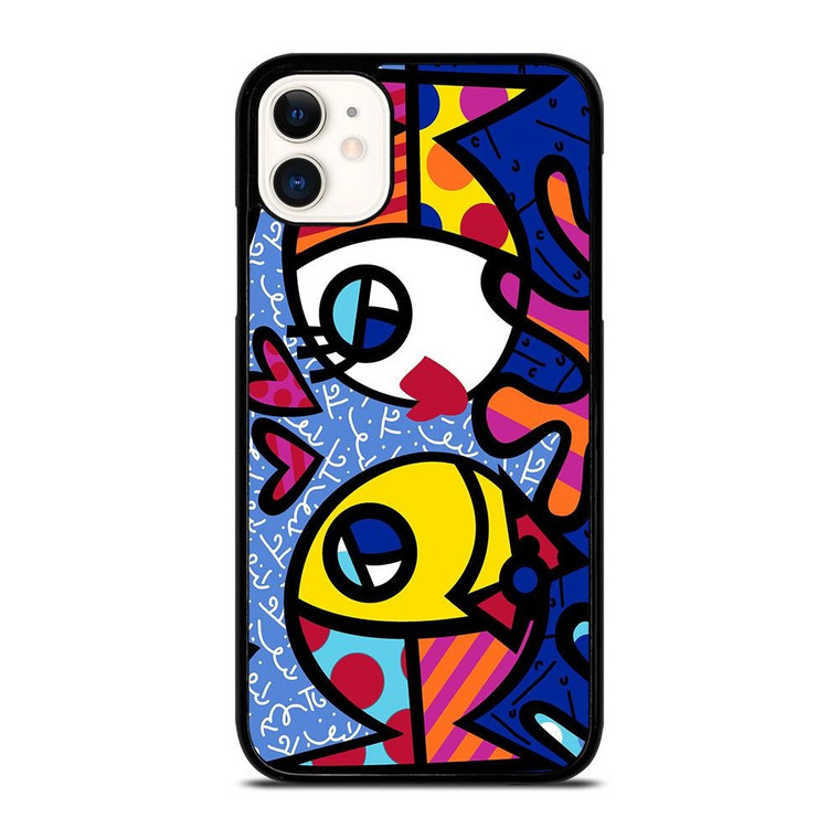 ROMERO BRITTO FISH LOVE iPhone 11 Case Cover