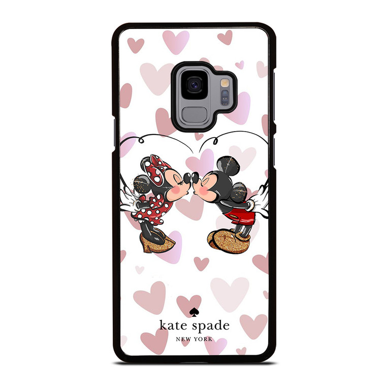 KATE SPADE NEW YORK LOGO MICKEY MINNEY MOUSE DISNEY KISS Samsung Galaxy S9 Case Cover