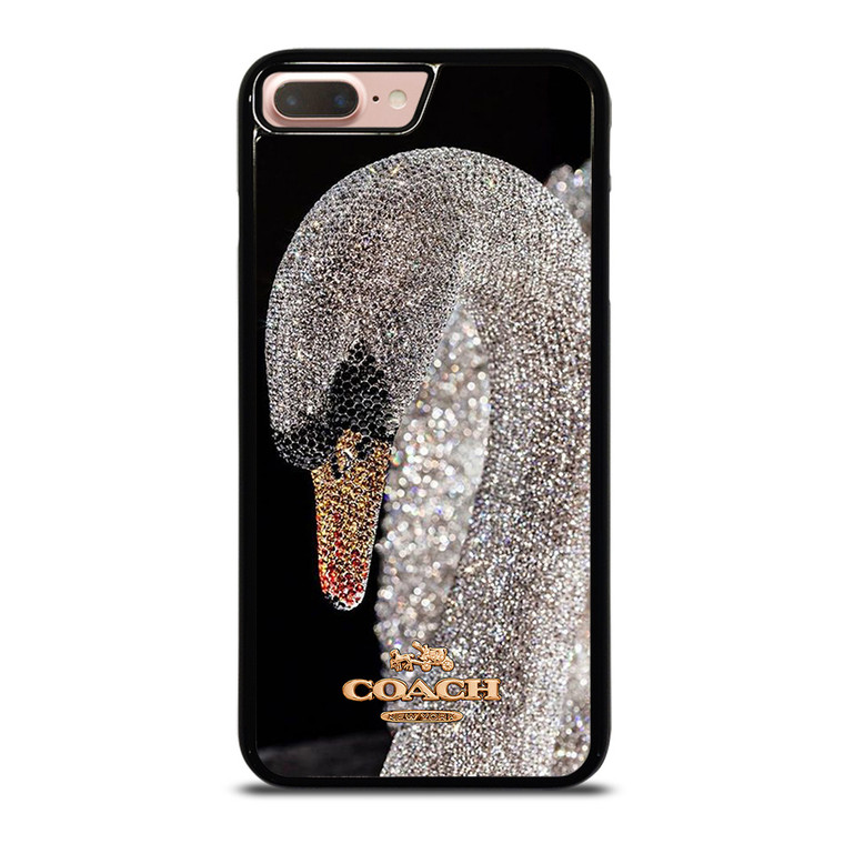 COACH NEW YORK LOGO DIAMOND SWAN iPhone 7 / 8 Plus Case Cover