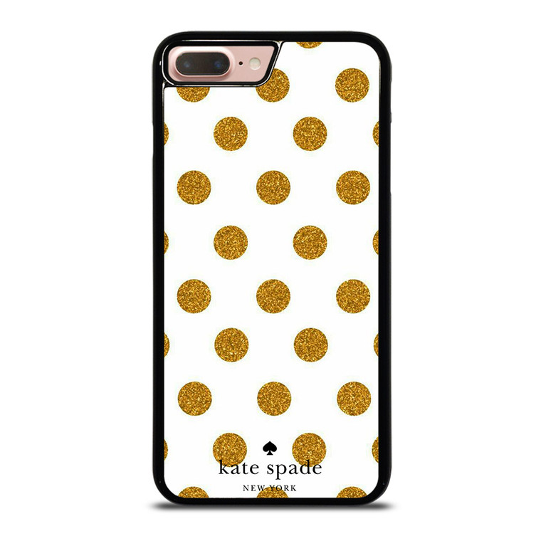 KATE SPADE NEW YORK LOGO GOLDEN POLKADOTS iPhone 7 / 8 Plus Case Cover