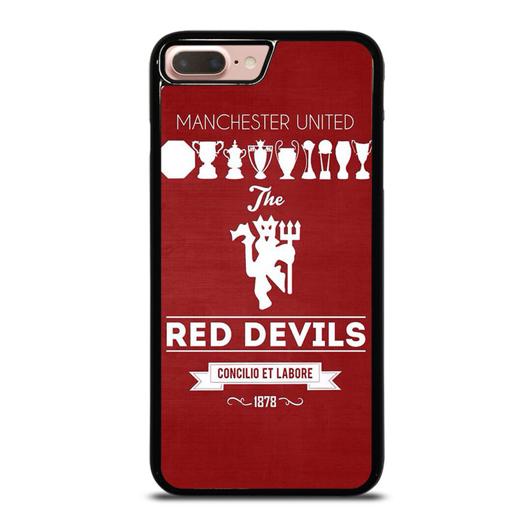 MANCHESTER UNITED FC LOGO FOOTBALL RED DEVILS iPhone 7 / 8 Plus Case Cover