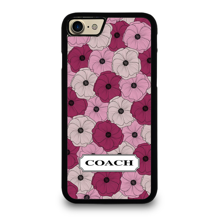 COACH NEW YORK LOGO PURPLE FLOWER iPhone 7 / 8 Case Cover