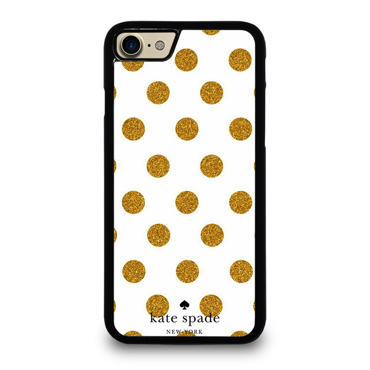 KATE SPADE NEW YORK LOGO GOLDEN POLKADOTS iPhone 7 / 8 Case Cover