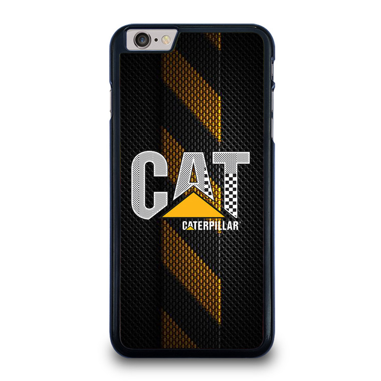 CATERPILLAR TRACTOR LOGO YELLOW METAL TRIPE iPhone 6 / 6S Plus Case Cover