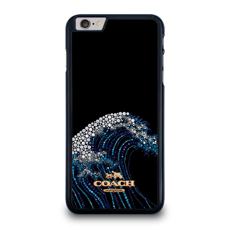 COACH NEW YORK LOGO DIAMOND WAVE iPhone 6 / 6S Plus Case Cover