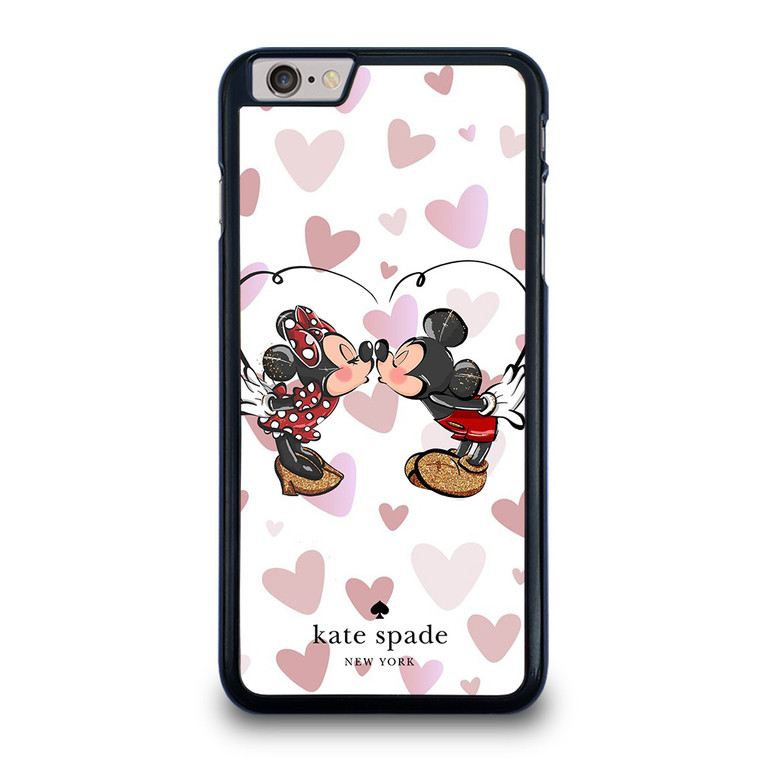 KATE SPADE NEW YORK LOGO MICKEY MINNEY MOUSE DISNEY KISS iPhone 6 / 6S Plus Case Cover