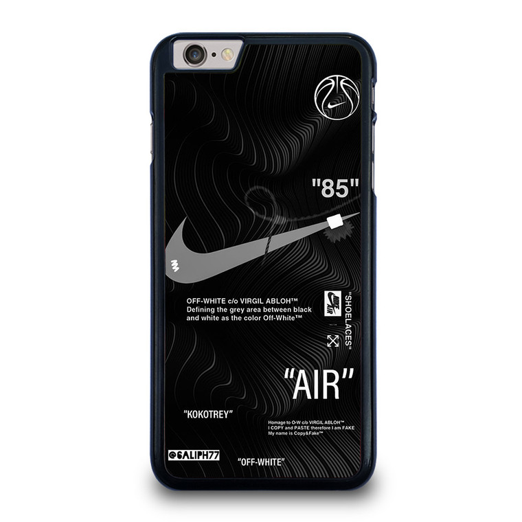 OFF-WHITE NIKE AIR JORDAN BLACK iPhone 6 / 6S Plus Case Cover