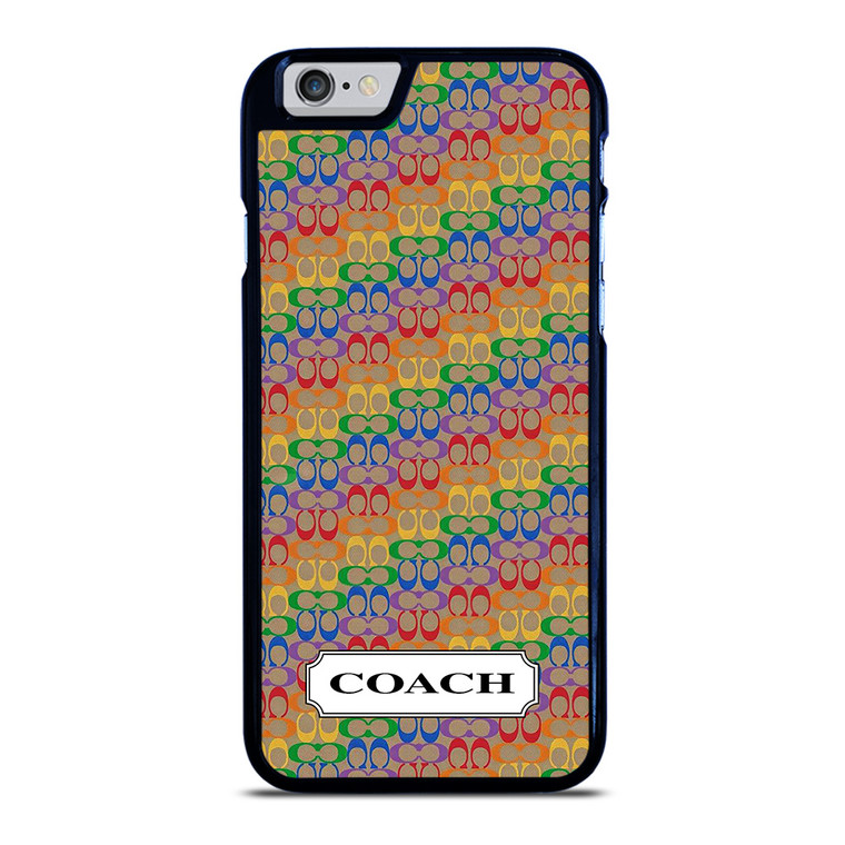 COACH NEW YORK LOGO PATTERN COLORFULI CONS iPhone 6 / 6S Case Cover