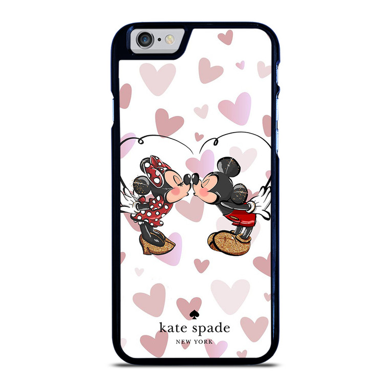 KATE SPADE NEW YORK LOGO MICKEY MINNEY MOUSE DISNEY KISS iPhone 6 / 6S Case Cover